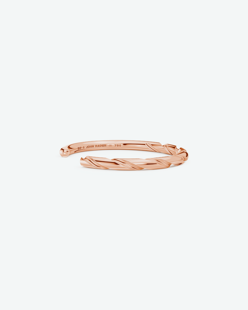 Machina Cuff Bracelet 5mm <br>in Rose Gold